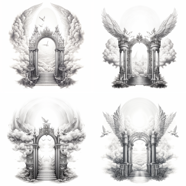 gates of heaven tattoos designs